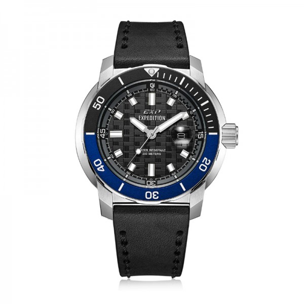 Expedition 6335 Silver Black Blue Leather MDLSSBABU